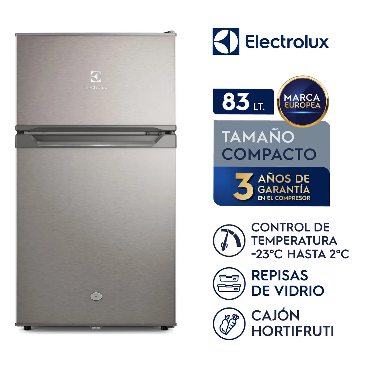 Electrolux - Minibar Frost 83L Silver ELECTROLUX