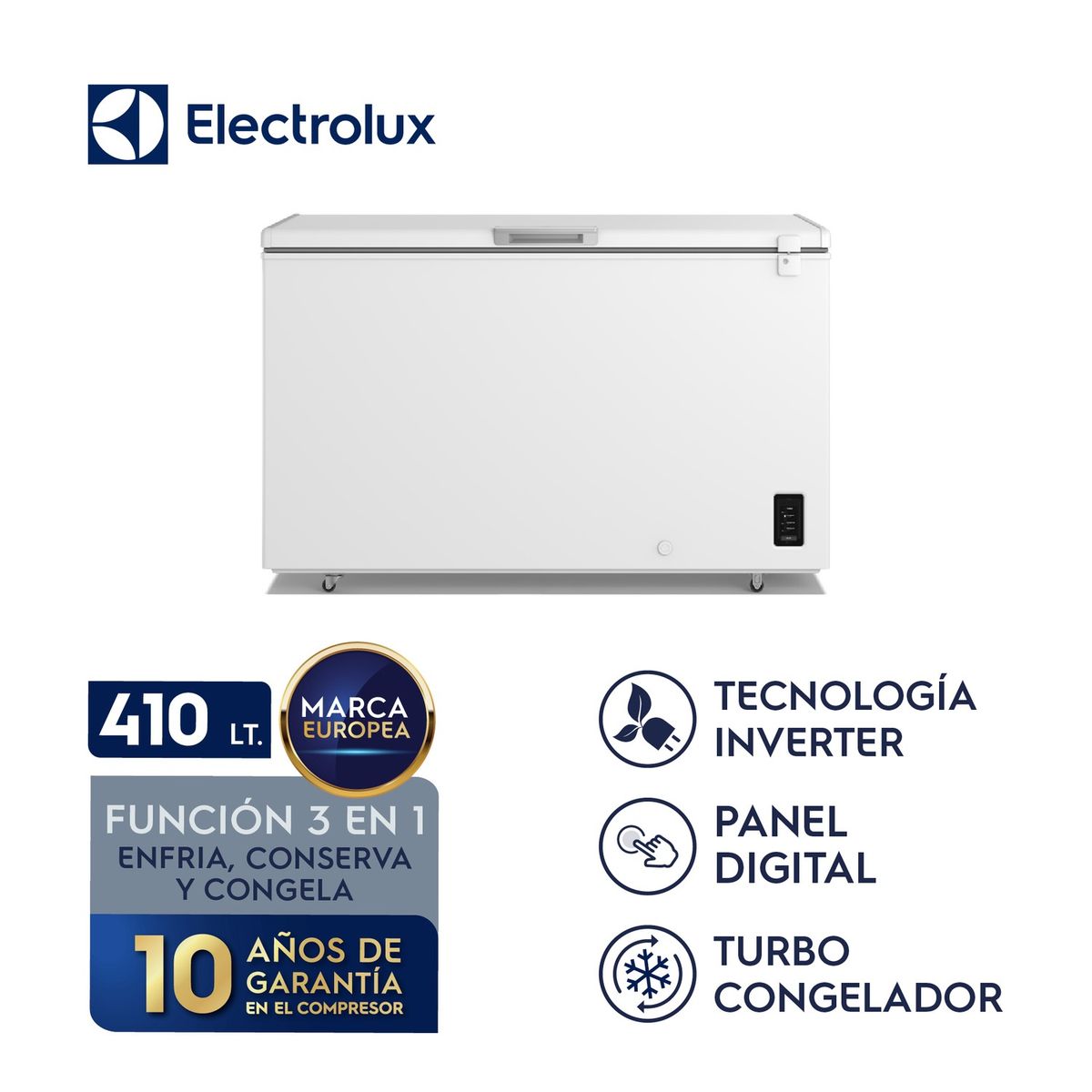 ELECTROLUX - Congeladora 410L Blanco ELECTROLUX