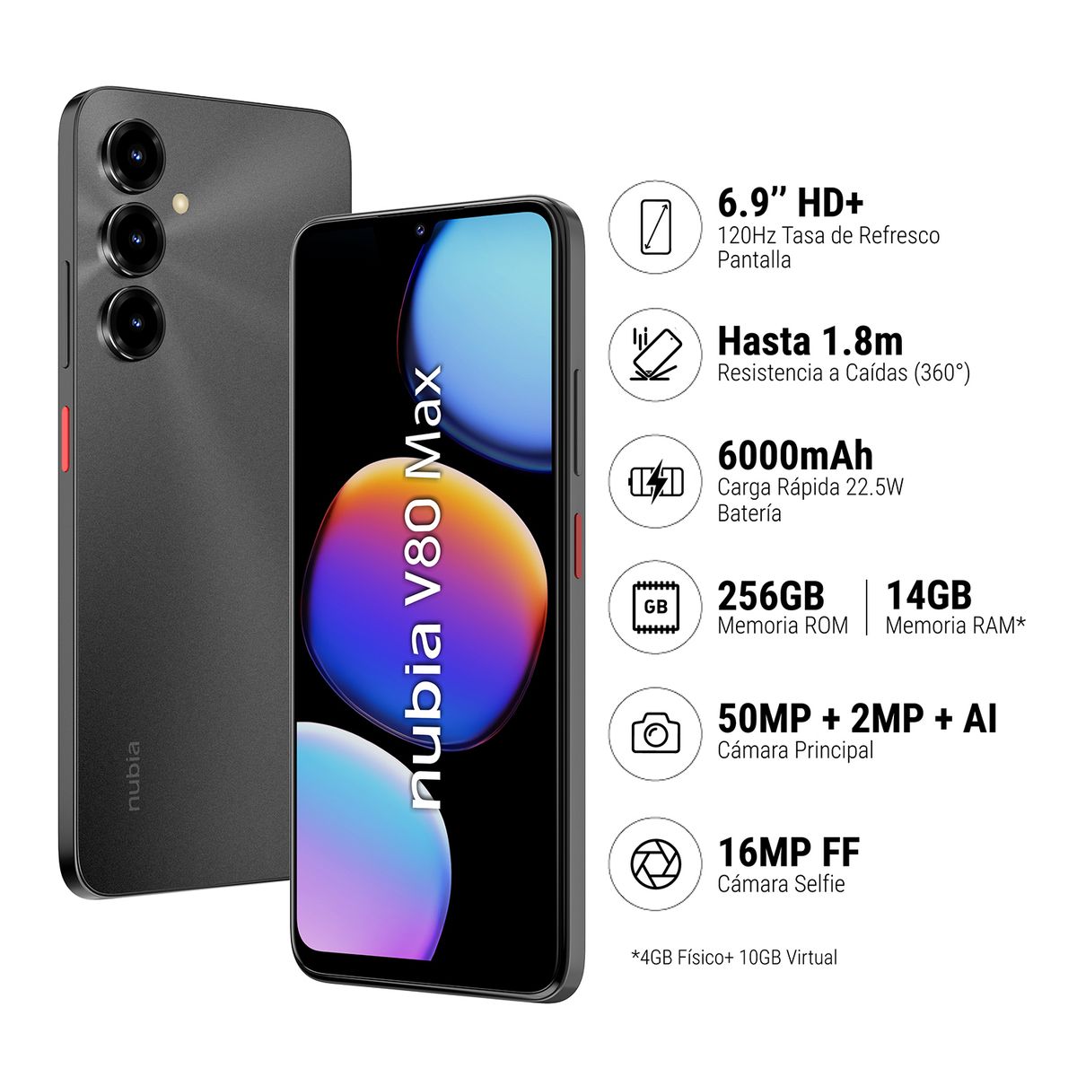 ZTE - ZTE NUBIA V80 MAX 4+256GB SS