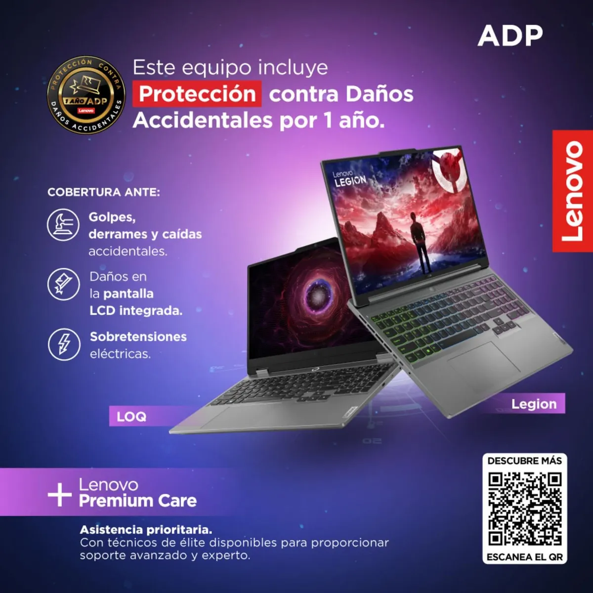 LENOVO - Laptop Gamer Lenovo LOQ Essential serie 7000 AMD Ryzen 7 RTX 3050 16GB RAM 512GB SSD 15.6" FHD 144Hz