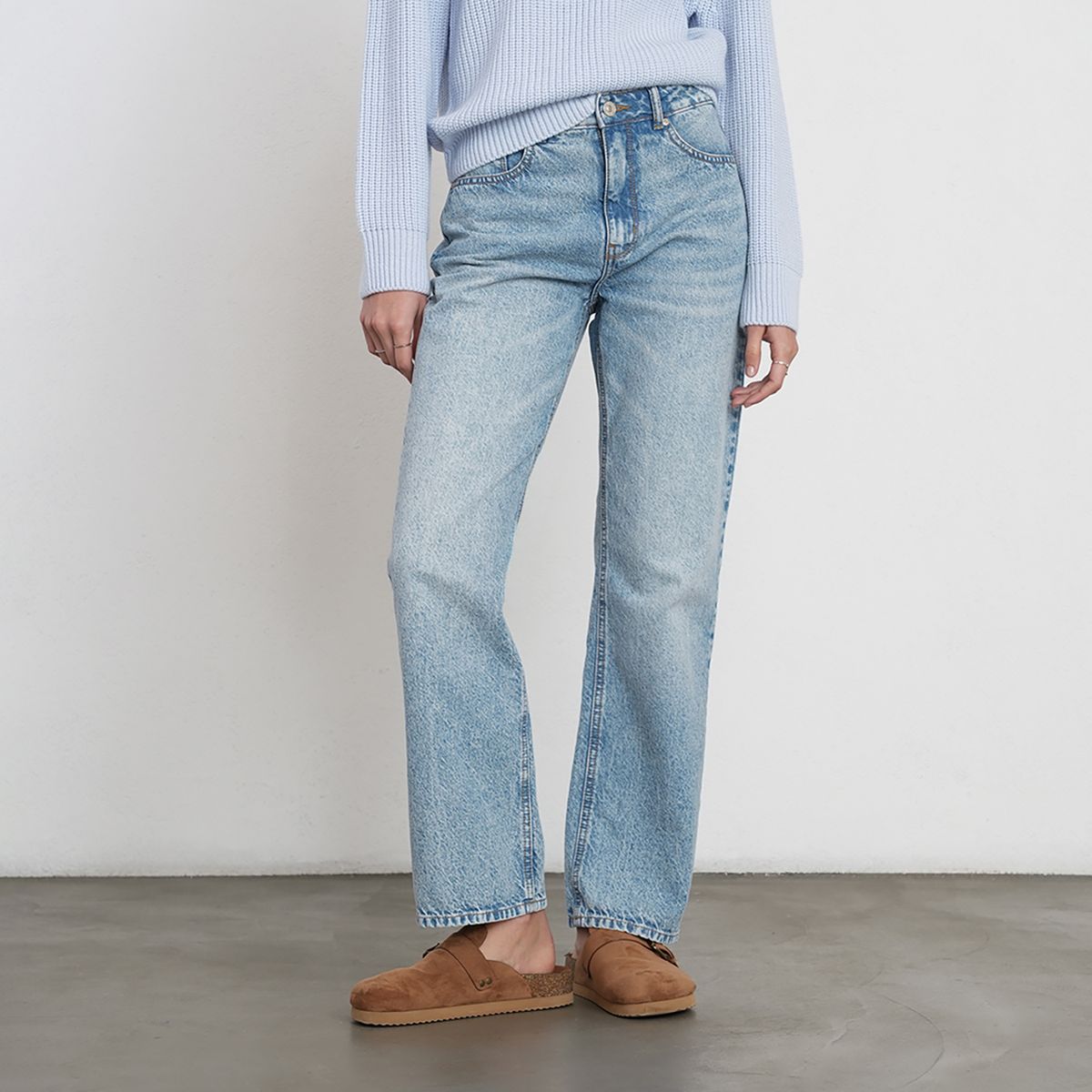 NAF NAF - Jean Straight Tiro Alto Mujer NAF NAF