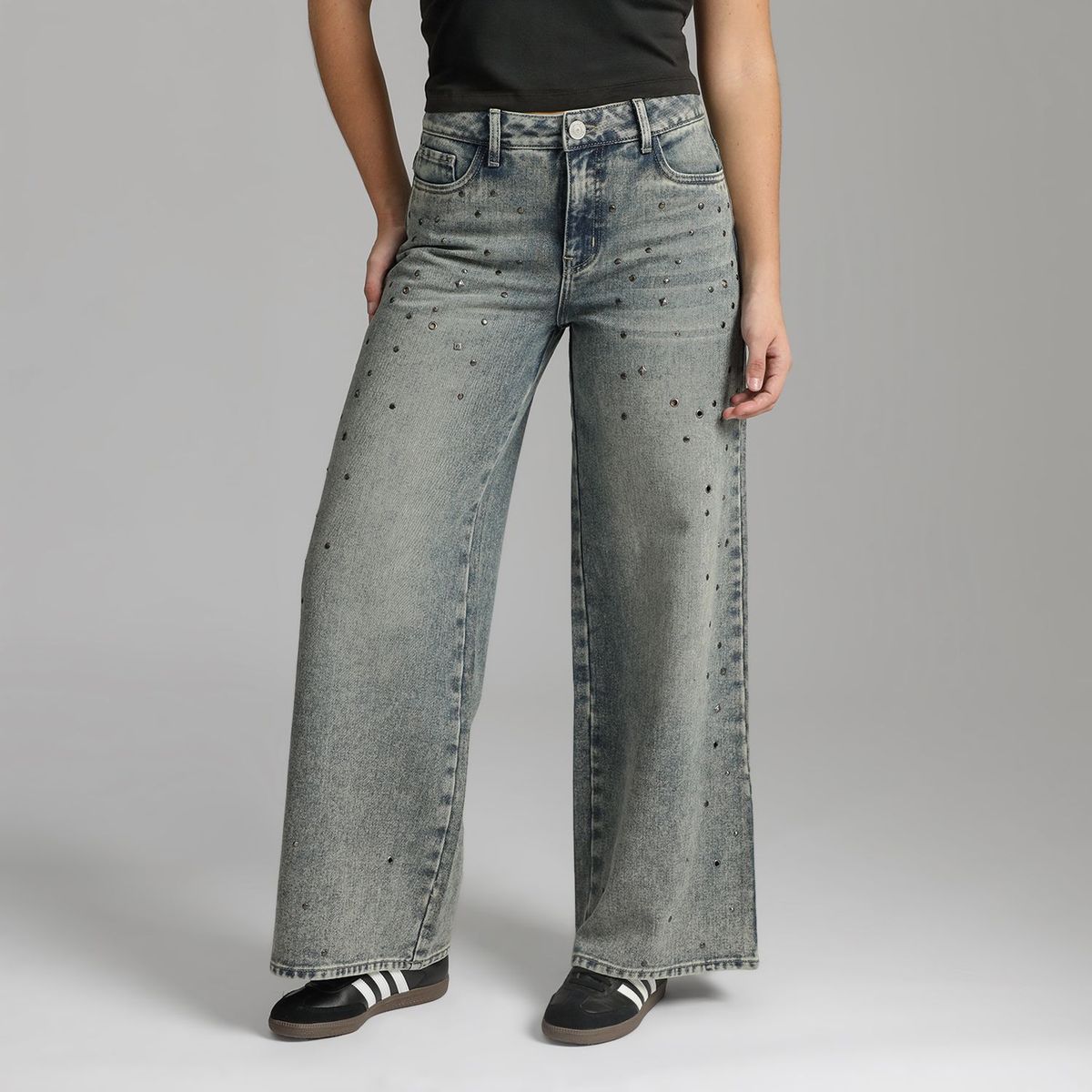 DENIMLAB - Jean Wide Leg Tiro Alto Mujer Denimlab