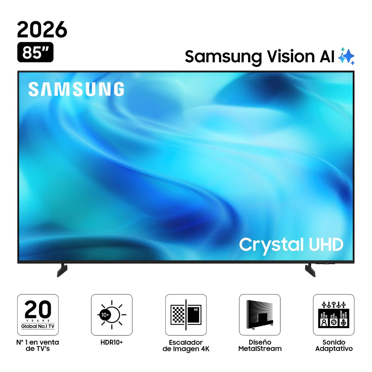 SAMSUNG - Televisor Samsung 85'' UHD U8000H Vision AI Smart TV (2026)