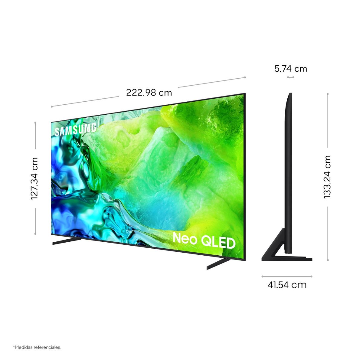 SAMSUNG - Televisor Samsung 100'' Neo QLED QN80H Vision AI Smart TV (2026)