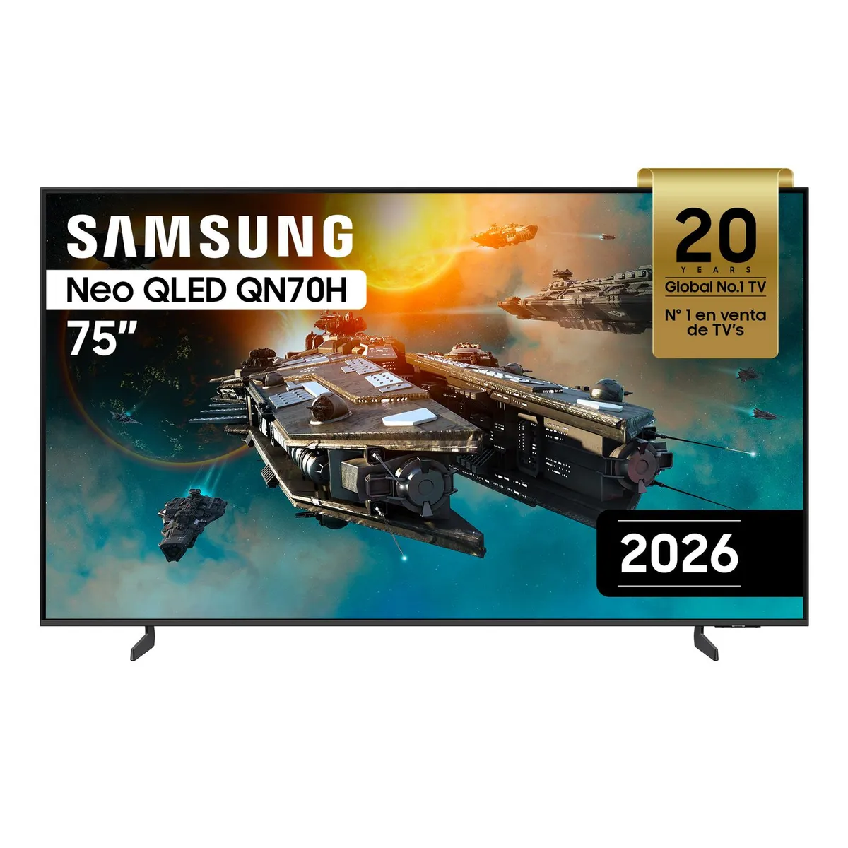 SAMSUNG - Televisor Samsung 75'' Neo QLED QN70H Vision AI Smart TV (2026)