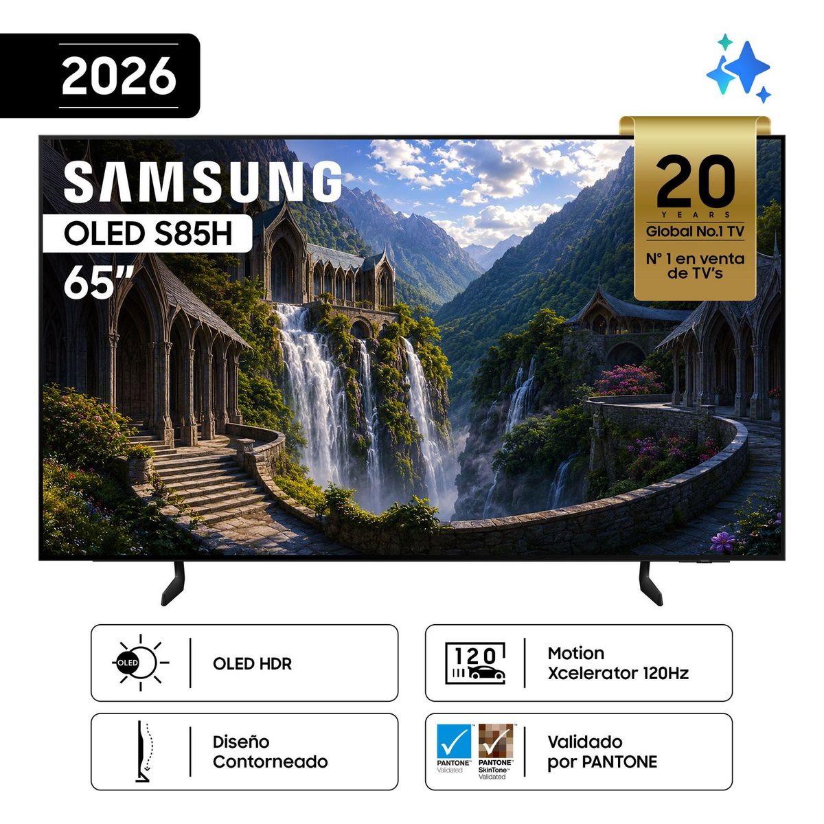 SAMSUNG - Televisor Samsung 65'' OLED S85H Vision AI Smart TV (2026)