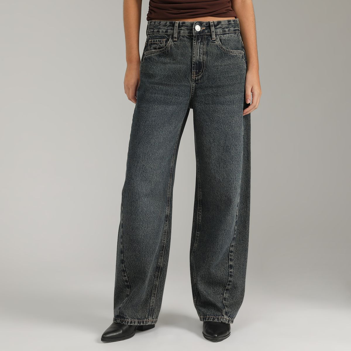 DENIMLAB - Jean Balloon Tiro Alto Mujer Denimlab