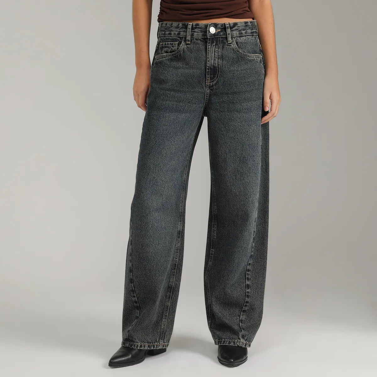 DENIMLAB - Jean Balloon Tiro Alto Mujer Denimlab