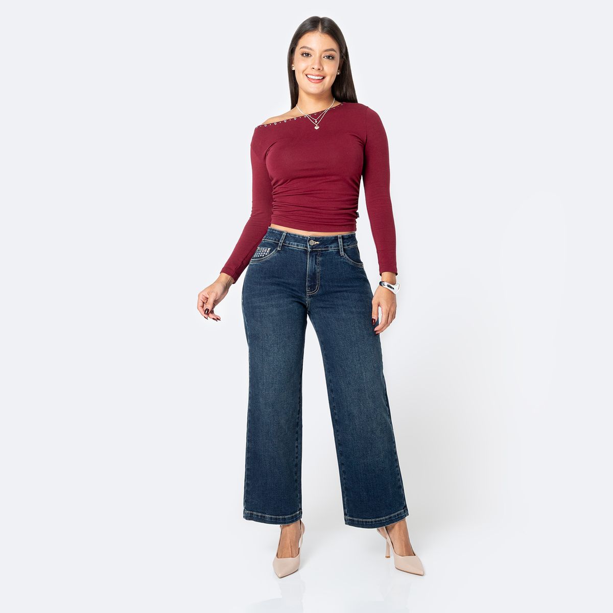 Pionier - Jean Straight Tiro Alto Mujer Pionier