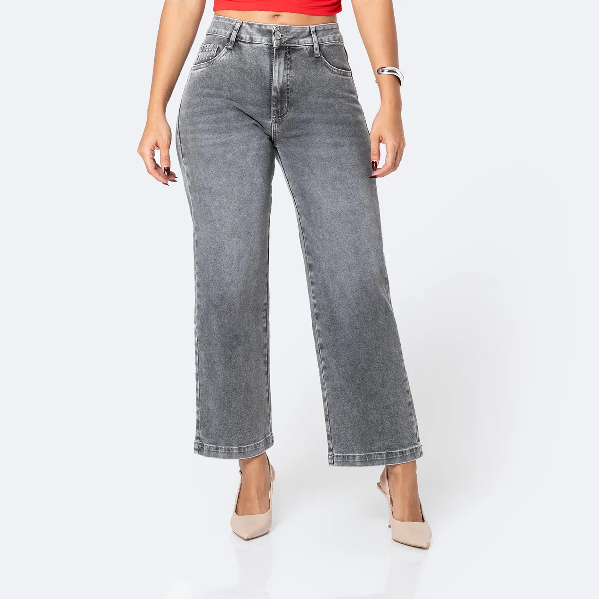 Pionier - Jean Straight Tiro Alto Mujer Pionier