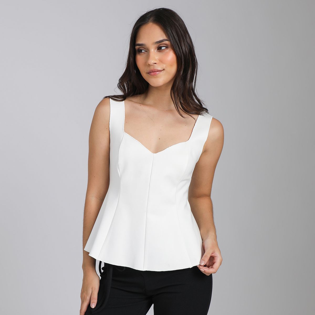 SYBILLA - Top Peplum Mujer Sybilla