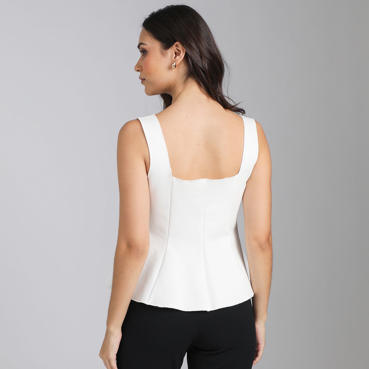 SYBILLA - Top Peplum Mujer Sybilla