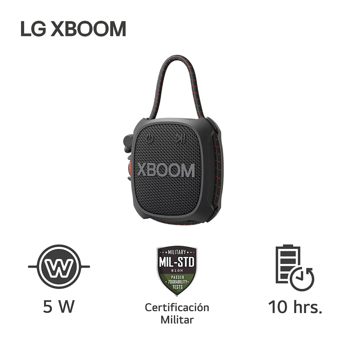 LG - Parlante Bluetooth LG Xboom Go XG2TBK