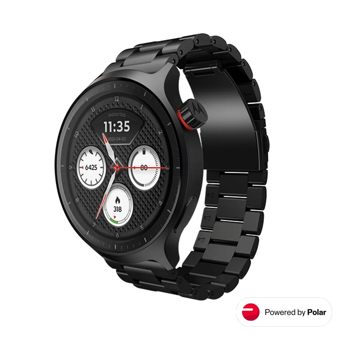 MOTOROLA - Moto watch negro Metalico