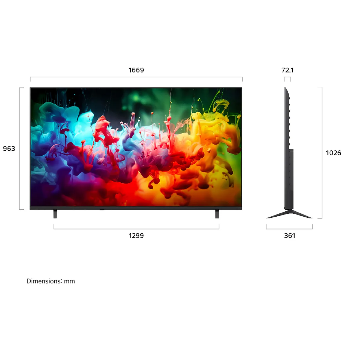 LG - 75" LG QNED AI Mini LED QNED65 4K Smart TV 2026