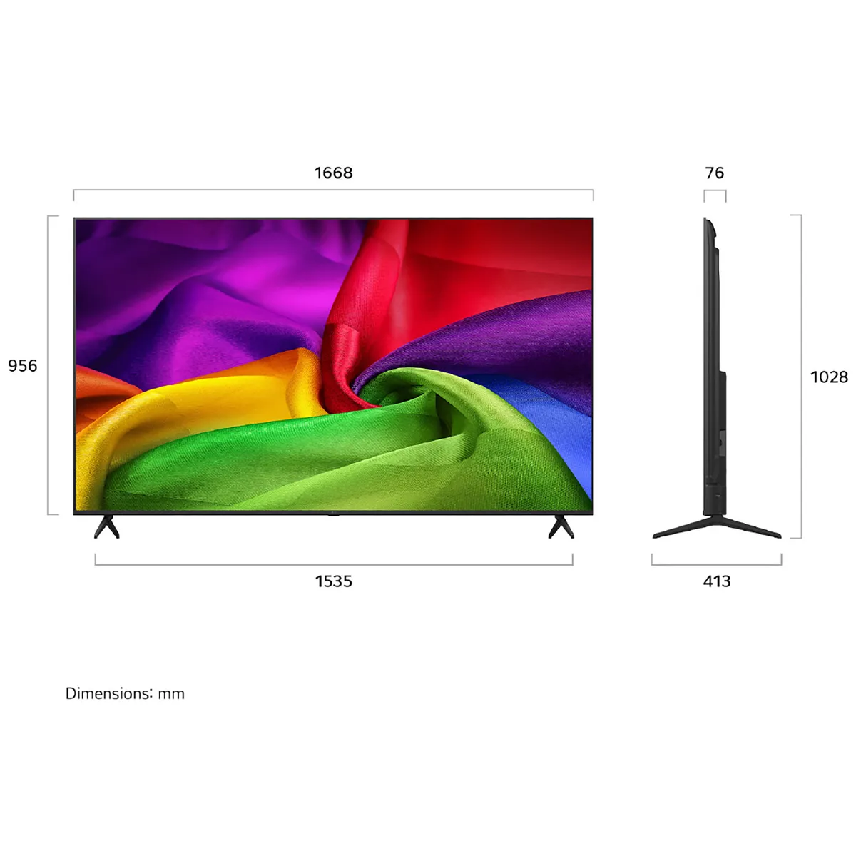 LG - Televisor LG 75" NANO 4K UHD AI NU80 Smart TV 2026