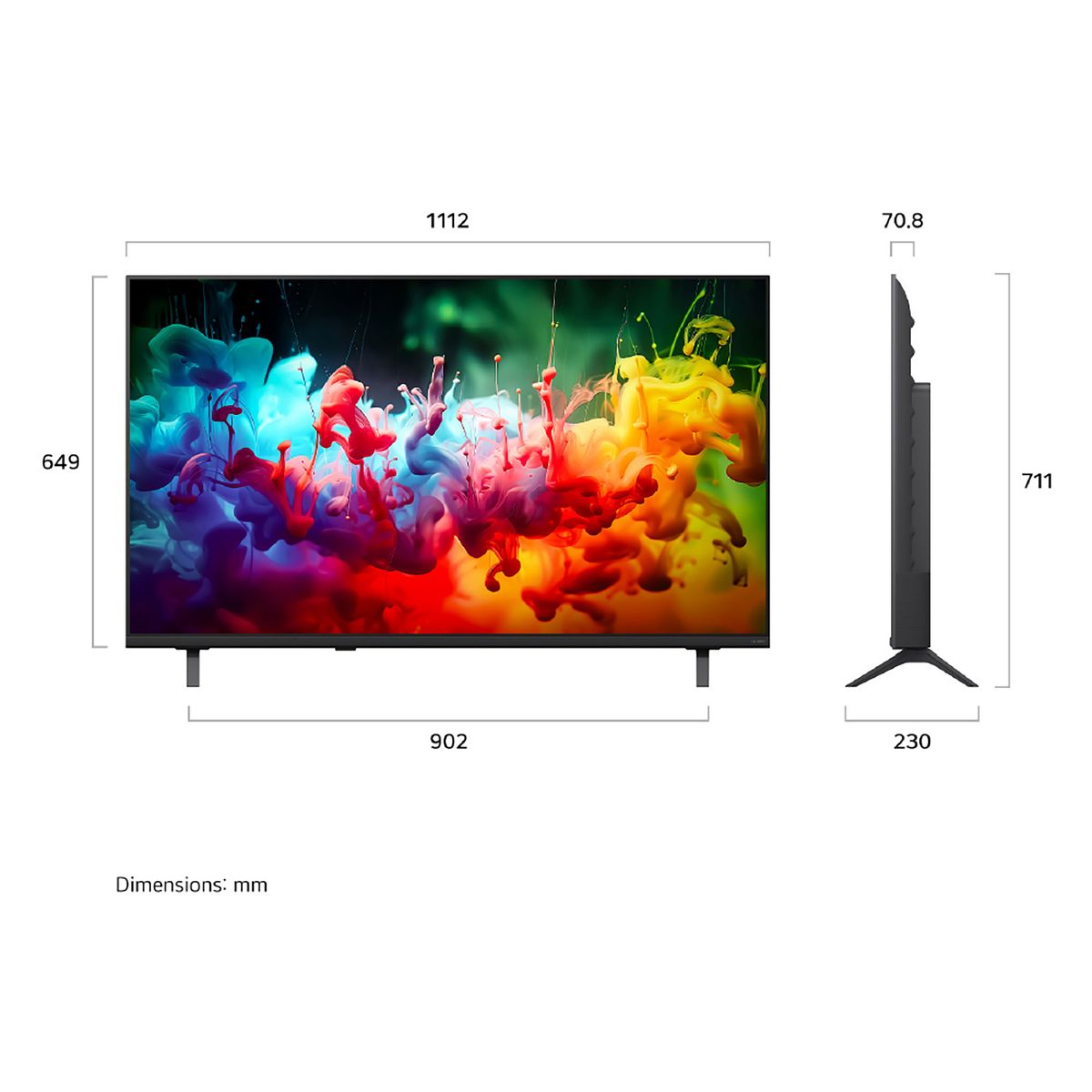 LG - Televisor LG 50" QNED MiniLED AI 4K Smart TV 2026 50QNED70BSA