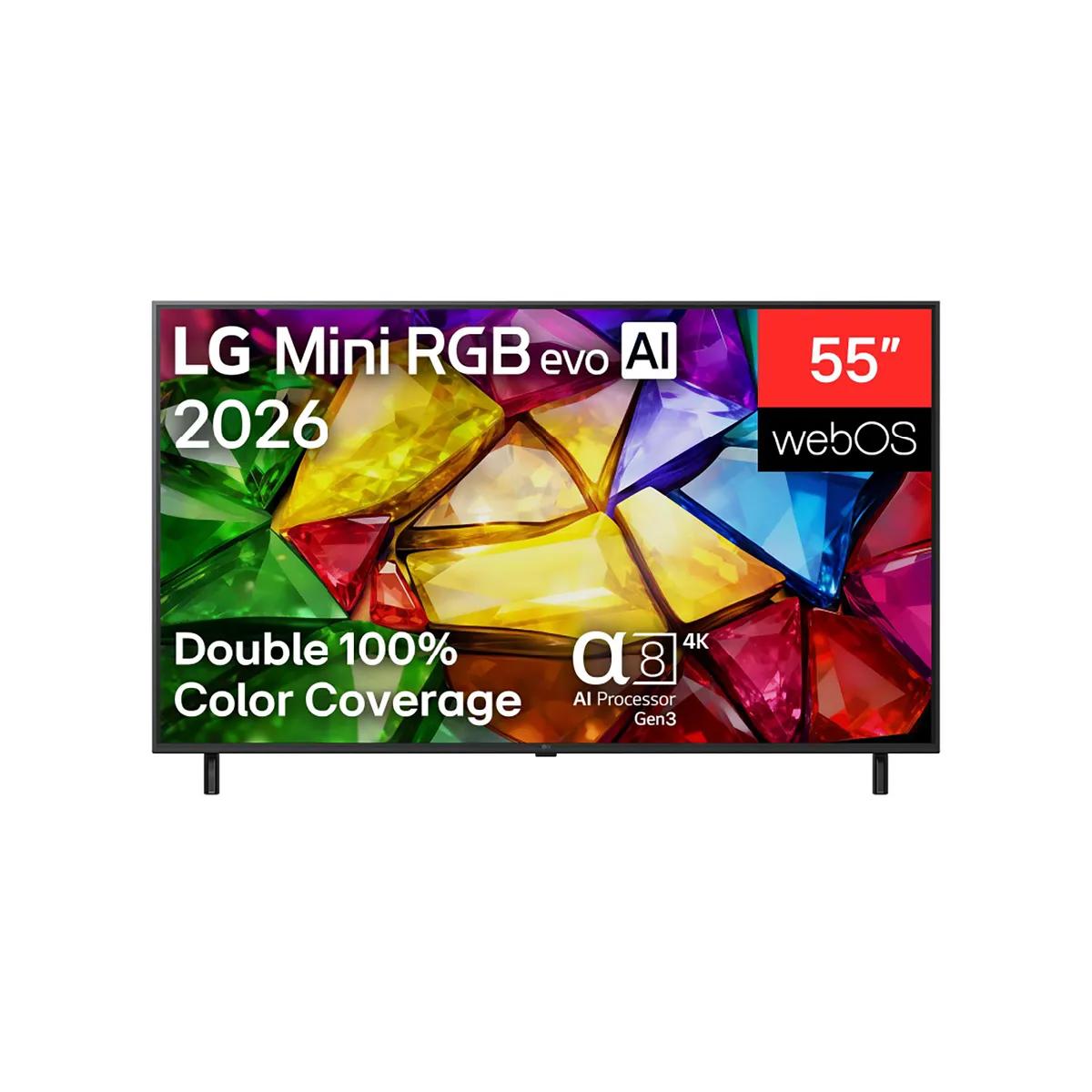 LG - Televisor LG 55" Mini RGB evo AI 4K Smart TV 2026 55MRGB85BSC