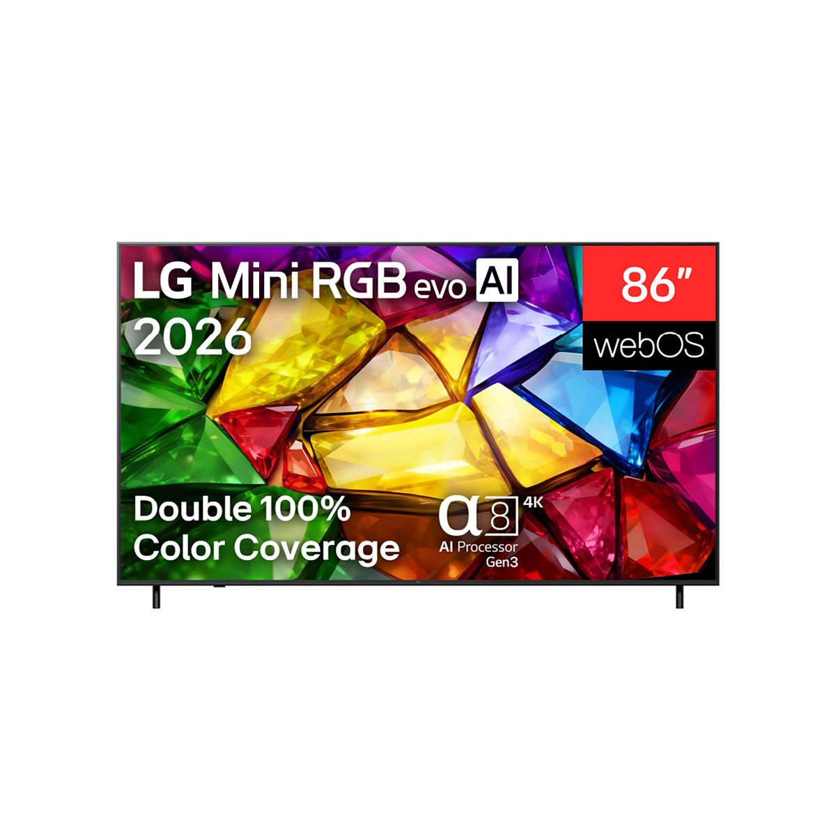 LG - Televisor LG 86" Mini RGB evo AI 4K Smart TV 2026 86MRGB85BSC