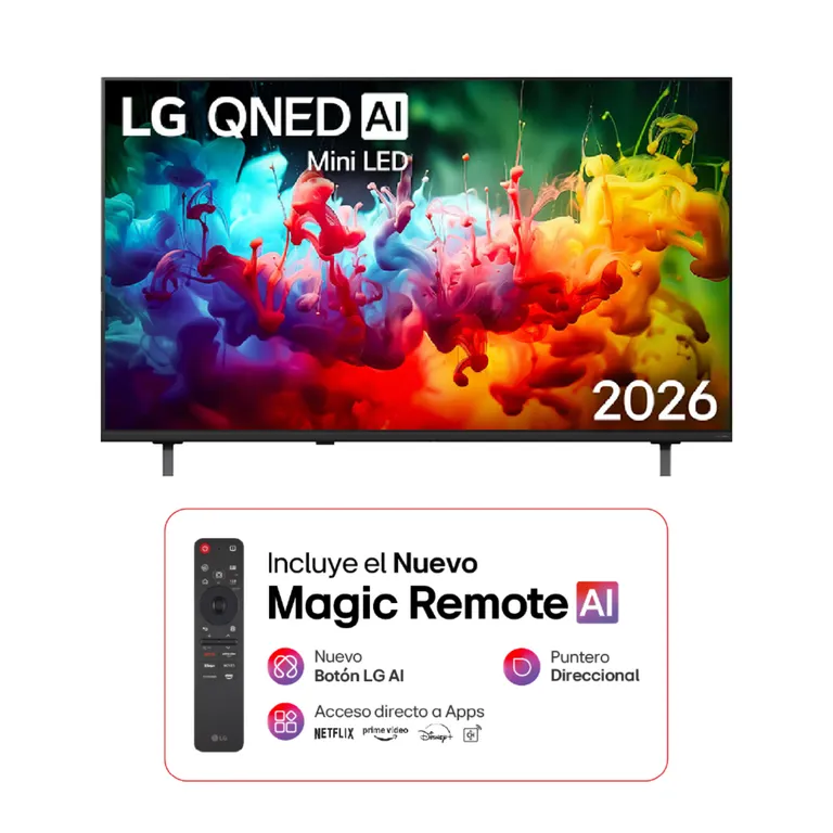 Televisor LG 55" QNED AI Mini LED QNED70 4K Smart TV 2026