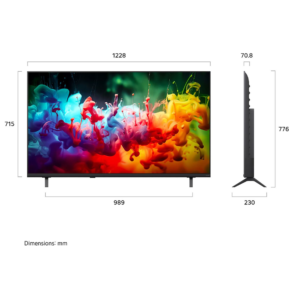 LG - 55" LG QNED AI Mini LED QNED70 4K Smart TV 2026