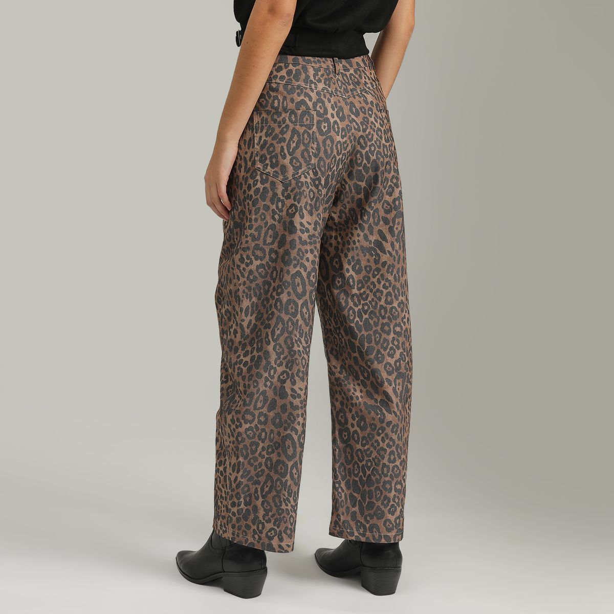 DENIMLAB - Pantalón Baggy Tiro Alto Mujer Denimlab