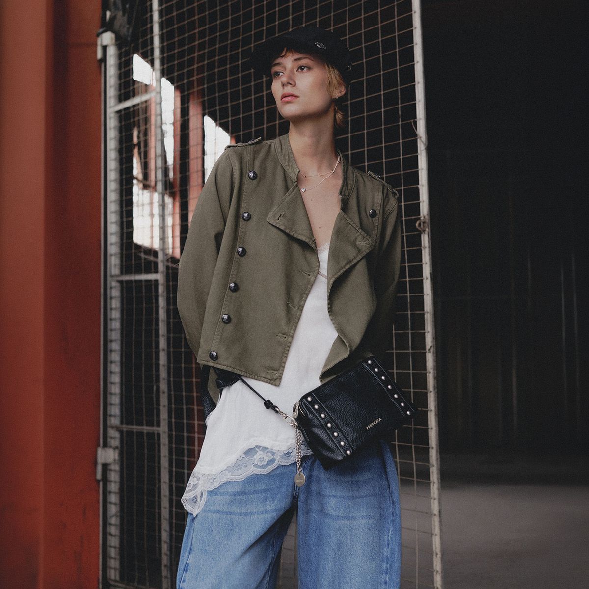 SYBILLA - Casaca Denim Mujer Sybilla