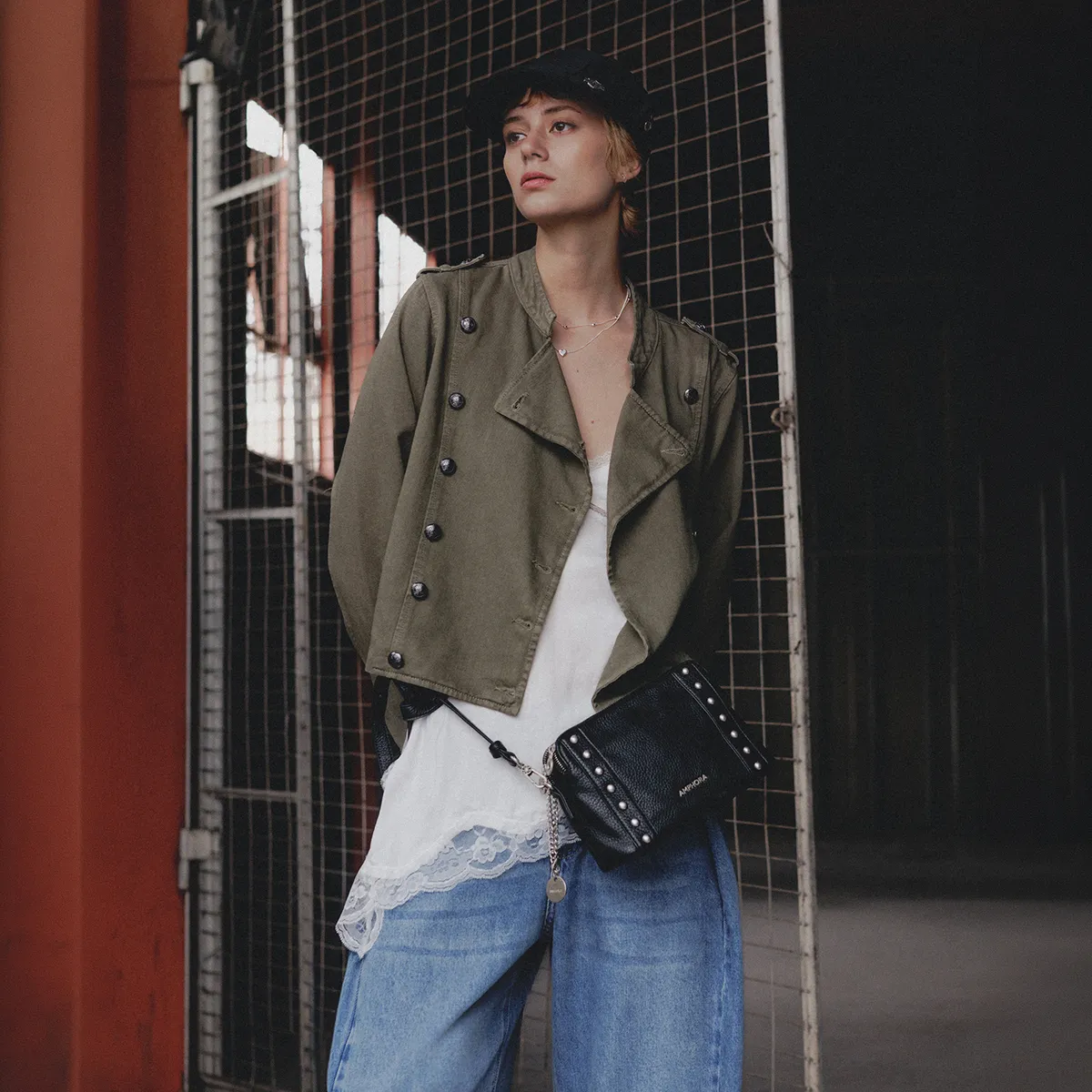 SYBILLA - Casaca Denim Mujer Sybilla