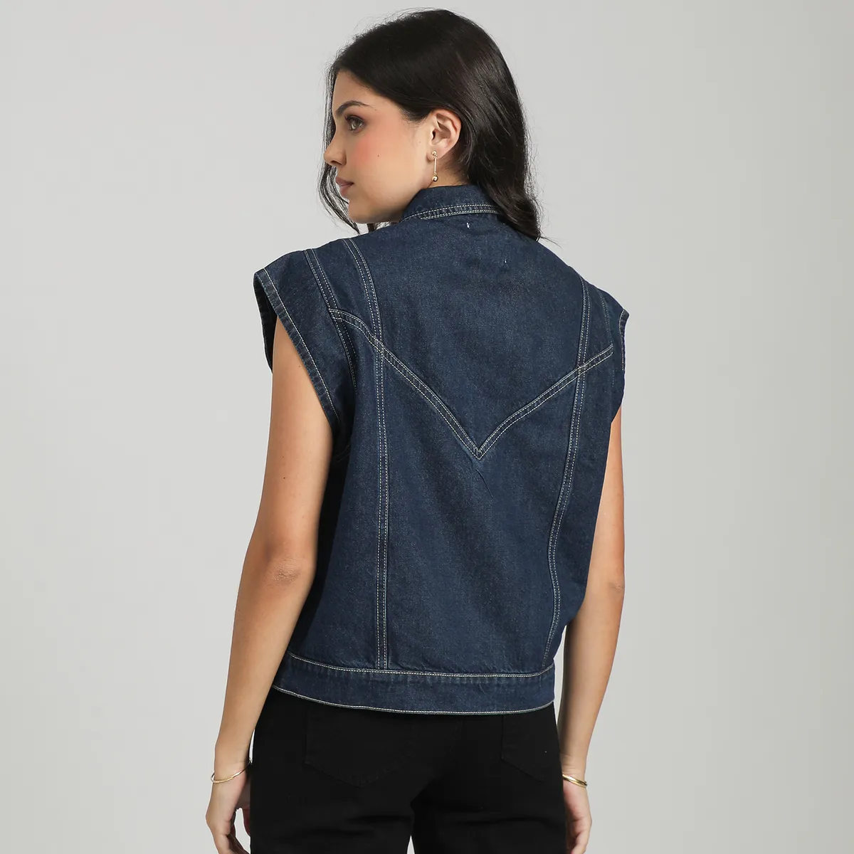 SYBILLA - Chaleco Denim Mujer Sybilla