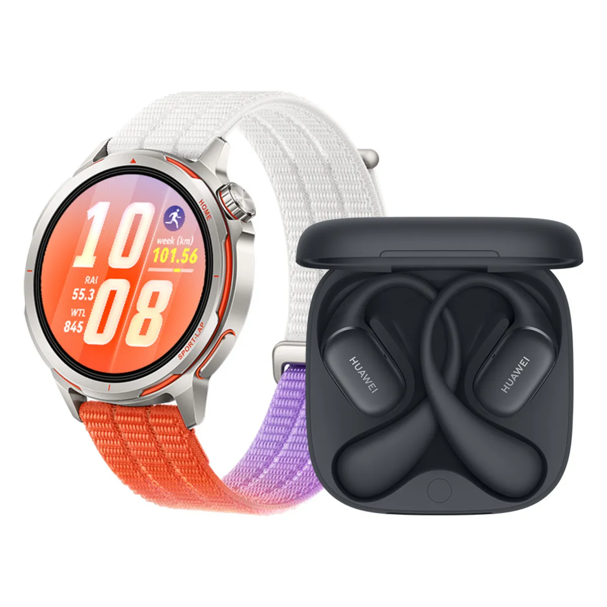 HUAWEI - Smartwatch GT Runner 2 Naranja + Audífonos Freearc Negro