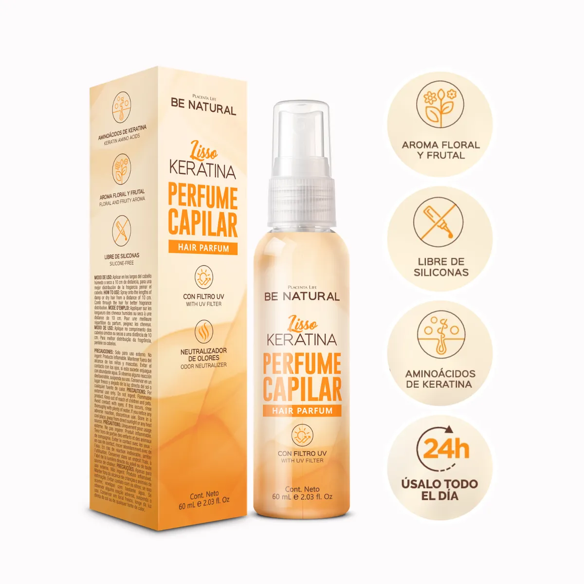 BE NATURAL - Perfume Capilar Nutri Quinua 60ml Be Natural