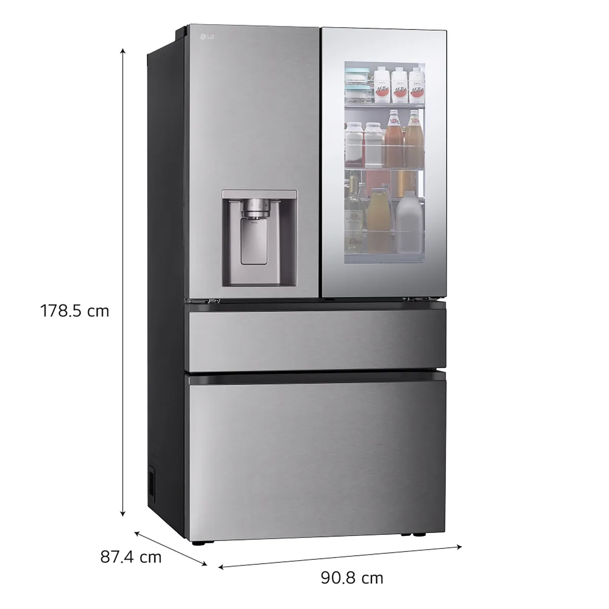 LG - Refrigeradora GM81SXD 630L Neg