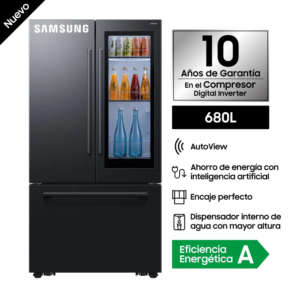 SAMSUNG - Refrigeradora Samsung Autoview