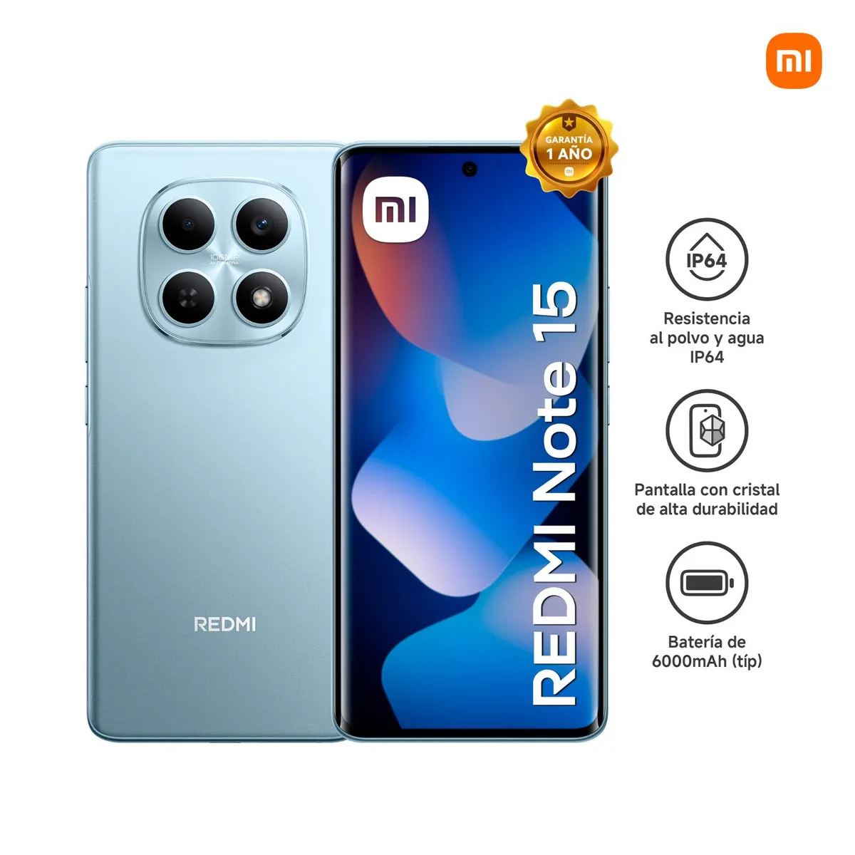 XIAOMI - Celular Xiaomi Redmi Note 15 6gb + 128gb Azul