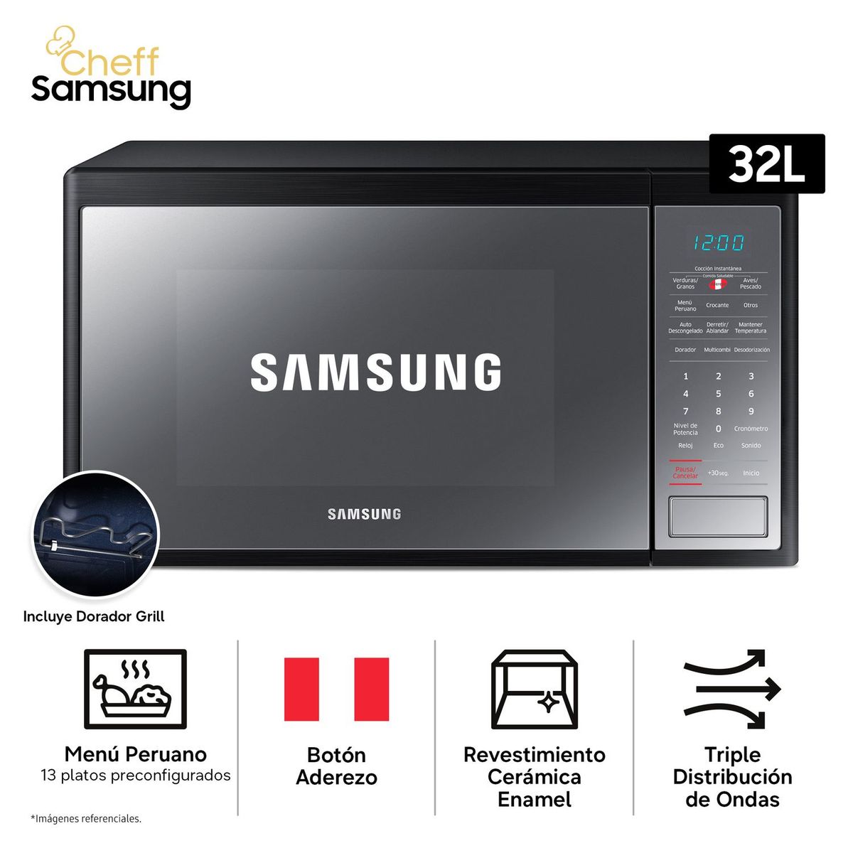 SAMSUNG - Microondas Samsung MG32J5133AM