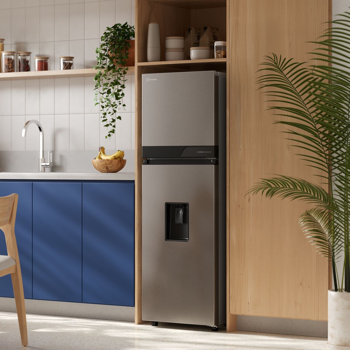 Electrolux - Refrigerador No Frost Top Mount 236L Silver ERT25A2P6DS