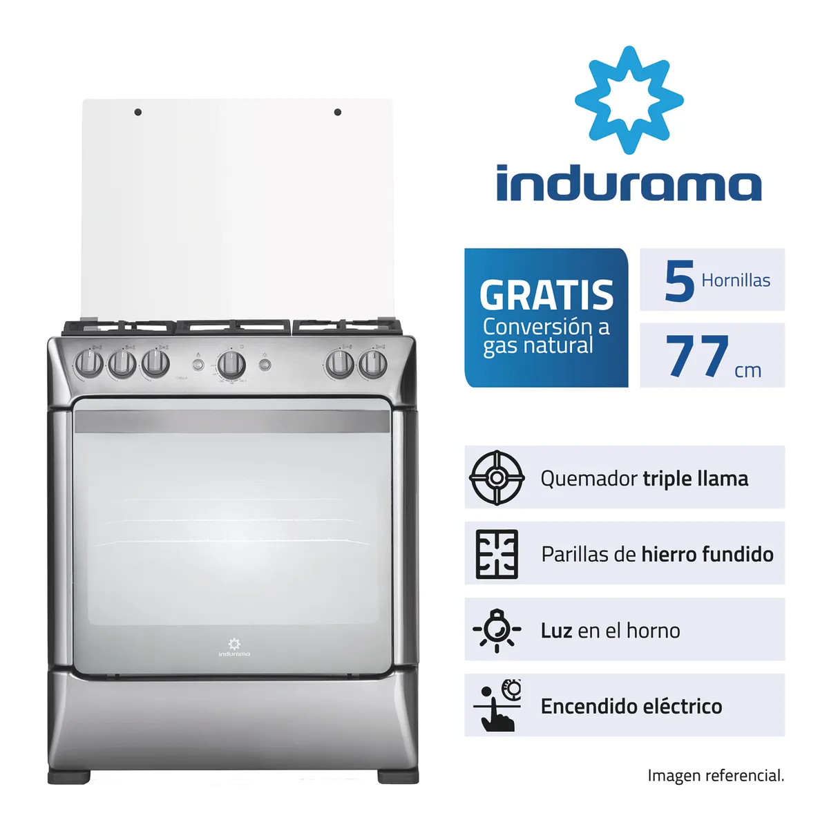 INDURAMA - COCINA CIRELLA ZAFIRO 5 HORNIL
