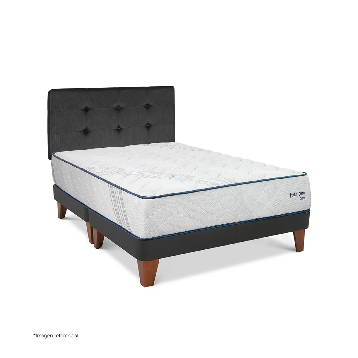 DRIMER - Dormitorio Gold Pocket Snow Queen Gris