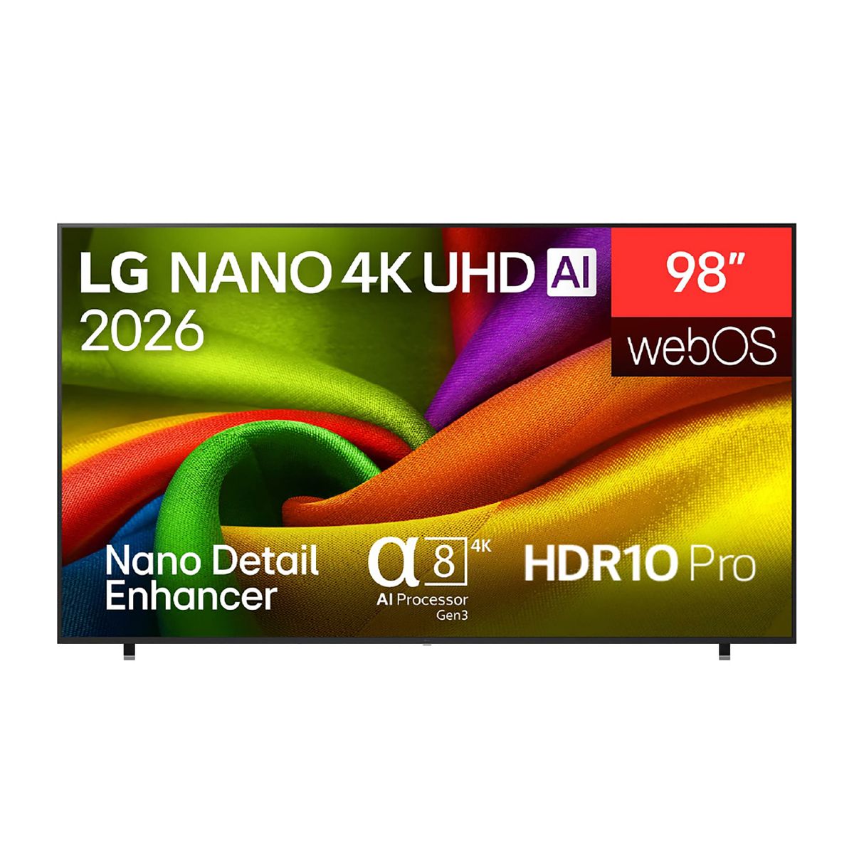LG - Televisor LG 98" NANO 4K UHD AI NU85 Smart TV 2026