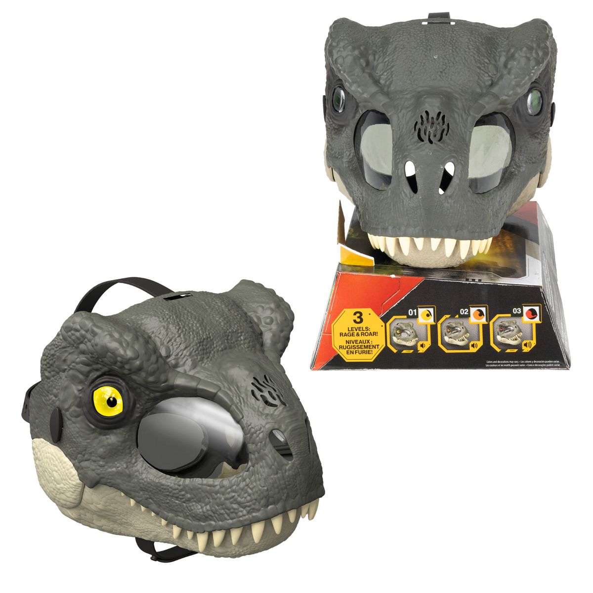 JURASSIC WORLD - Máscara Deluxe de Dinosaurio Jurassic World