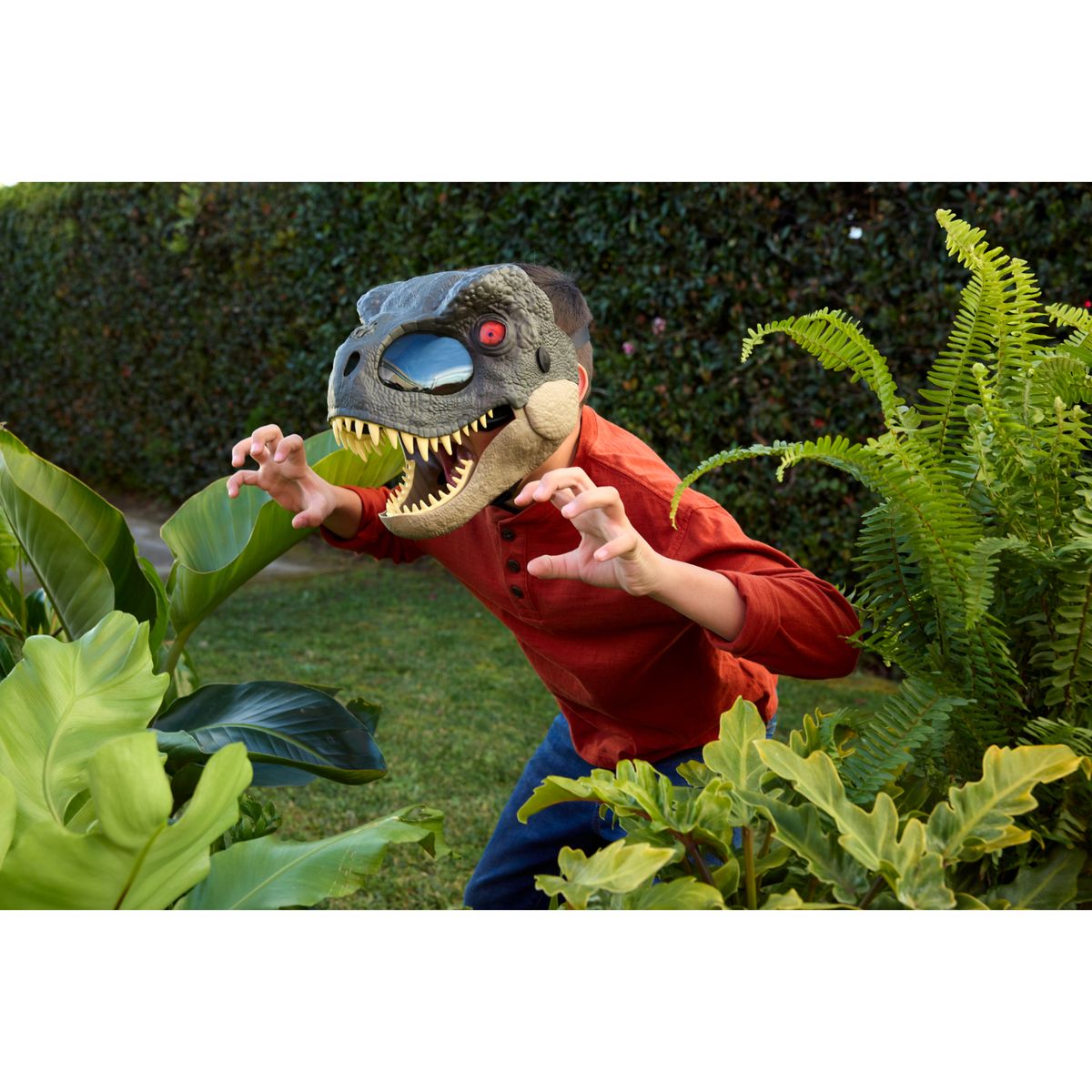 JURASSIC WORLD - Máscara Deluxe de Dinosaurio Jurassic World