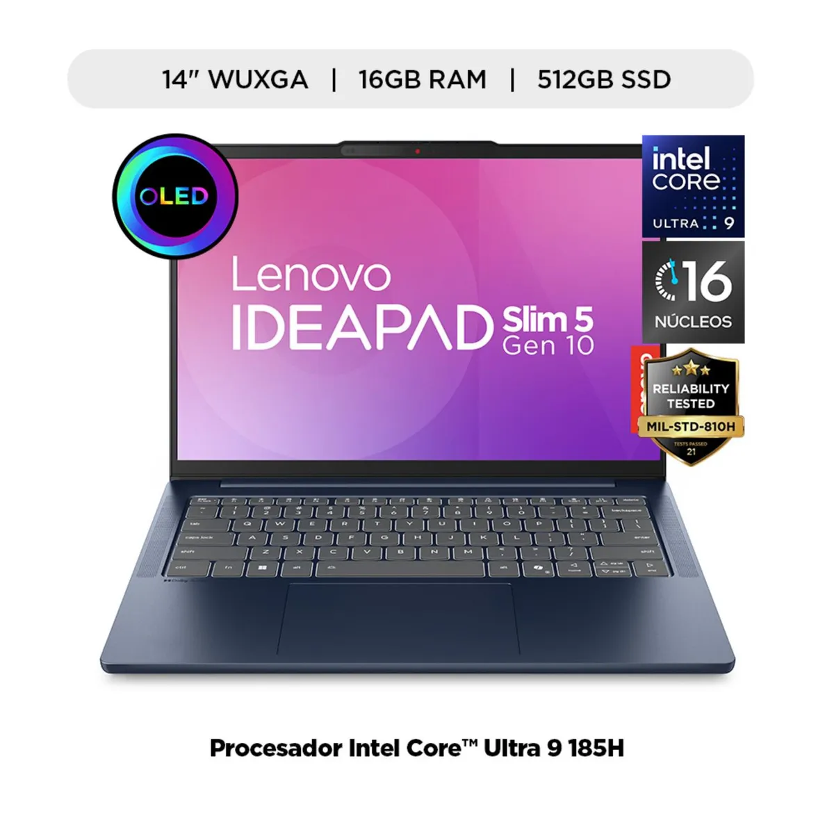 LENOVO - Laptop Lenovo IdeaPad Slim 5i 14" IMH10 Core Ultra9 16G