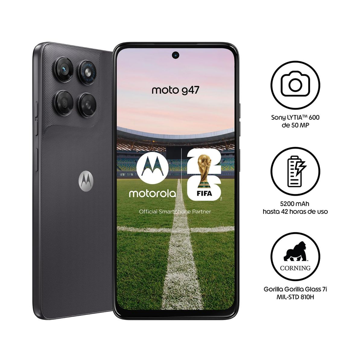 MOTOROLA - Moto G47 4+128 Gris