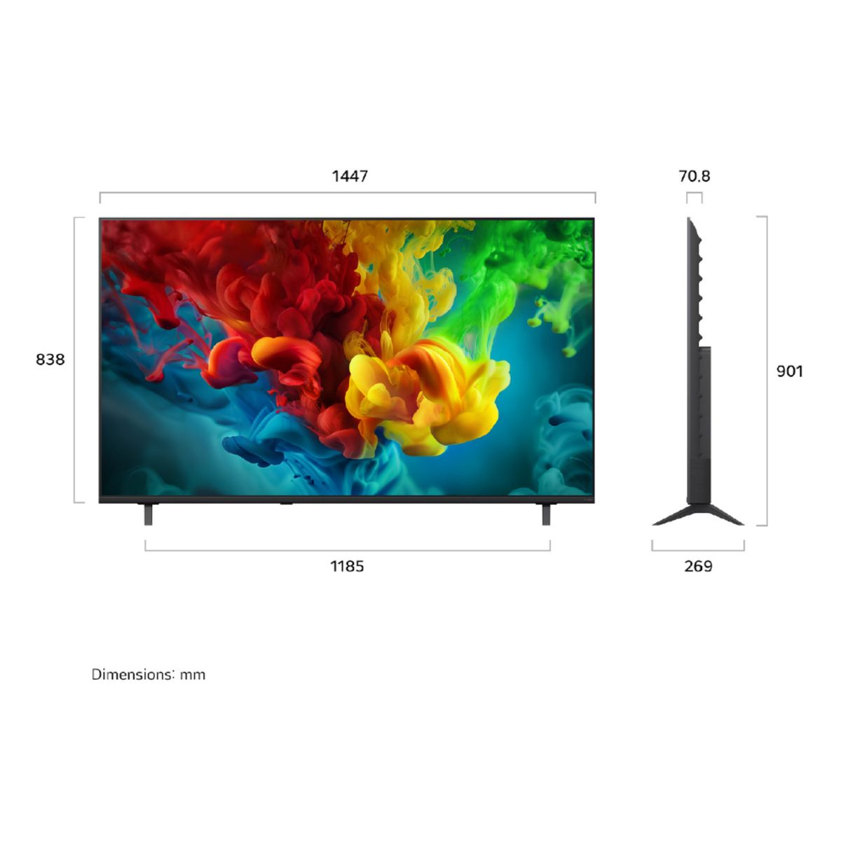 LG - Televisor LG 65" QNED AI Mini LED QNED74 4K Smart TV 2026