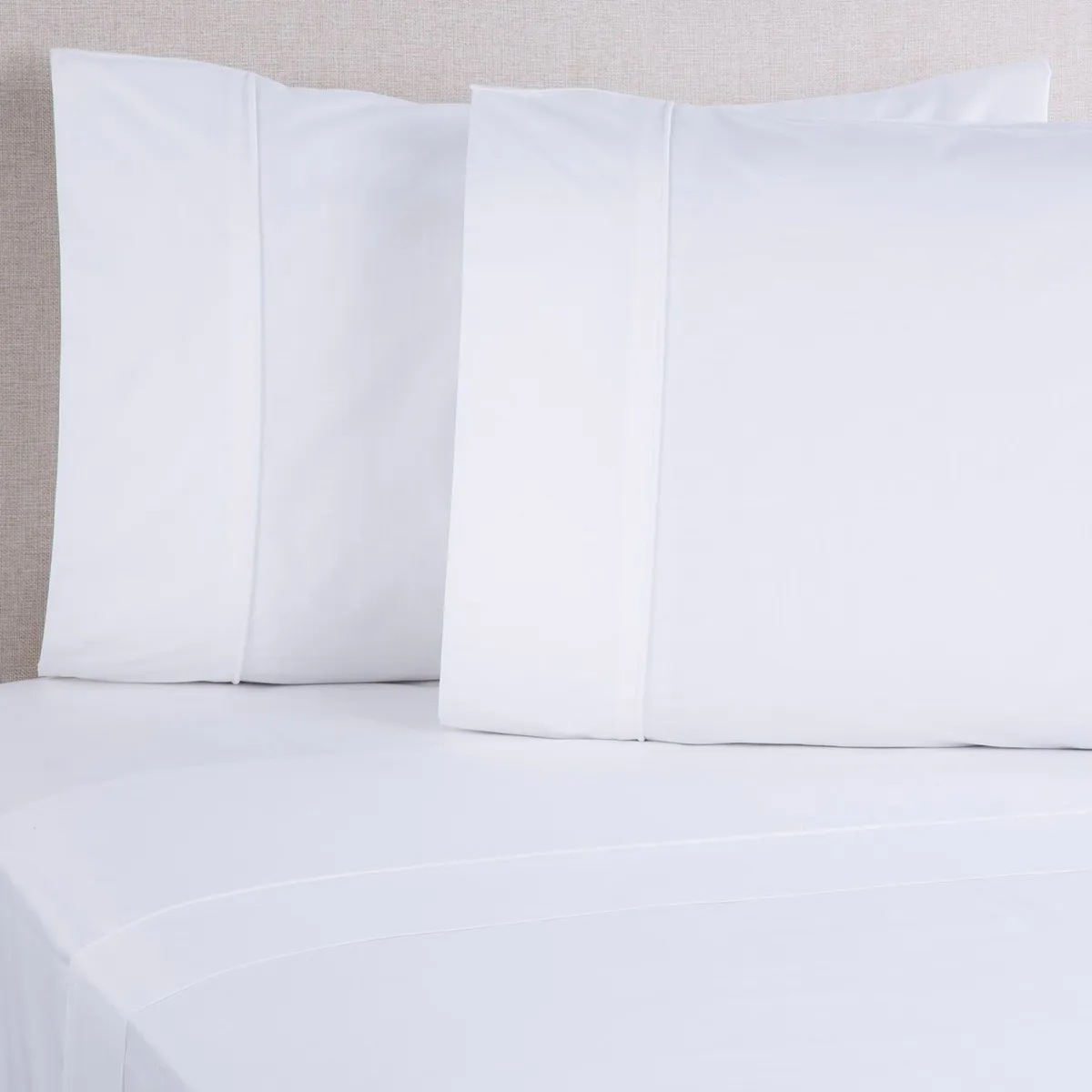 BASEMENT HOME - Juego de Sábanas Lisas 100% Algodón 600 Hilos