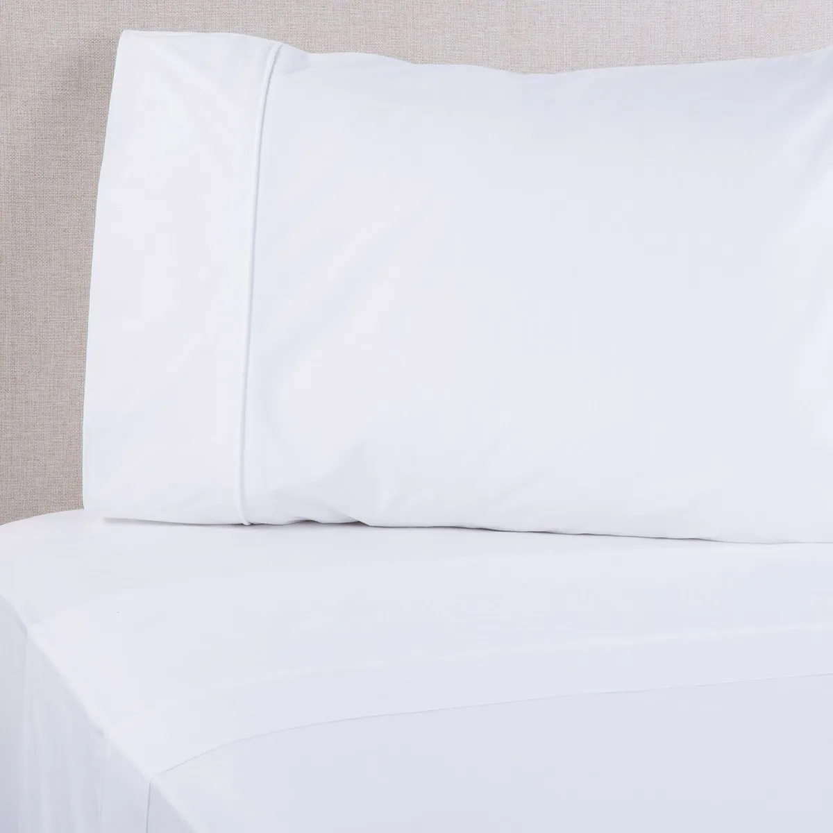 BASEMENT HOME - Juego de Sábanas Lisas 100% Algodón 600 Hilos