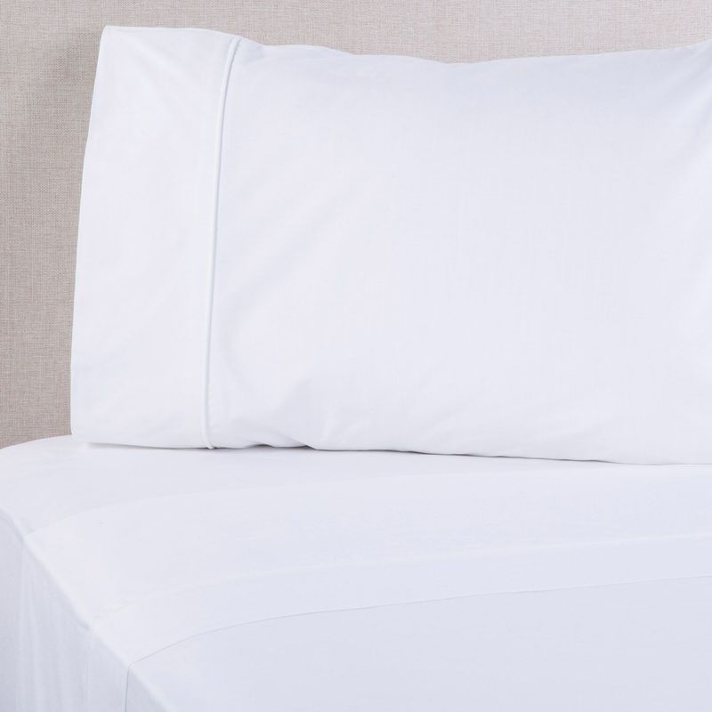BASEMENT HOME - Juego de Sábanas Lisas 100% Algodón 600 Hilos