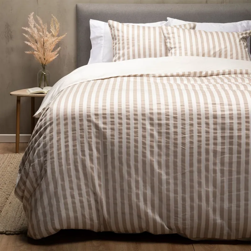 BASEMENT HOME - Funda Plumón Federico Beige 100% Algodón