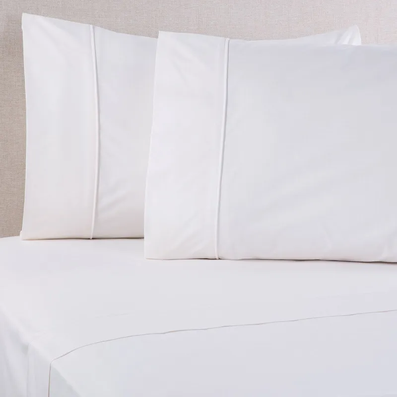 BASEMENT HOME - Juego de Sábanas Lisas 100% Algodón 600 Hilos