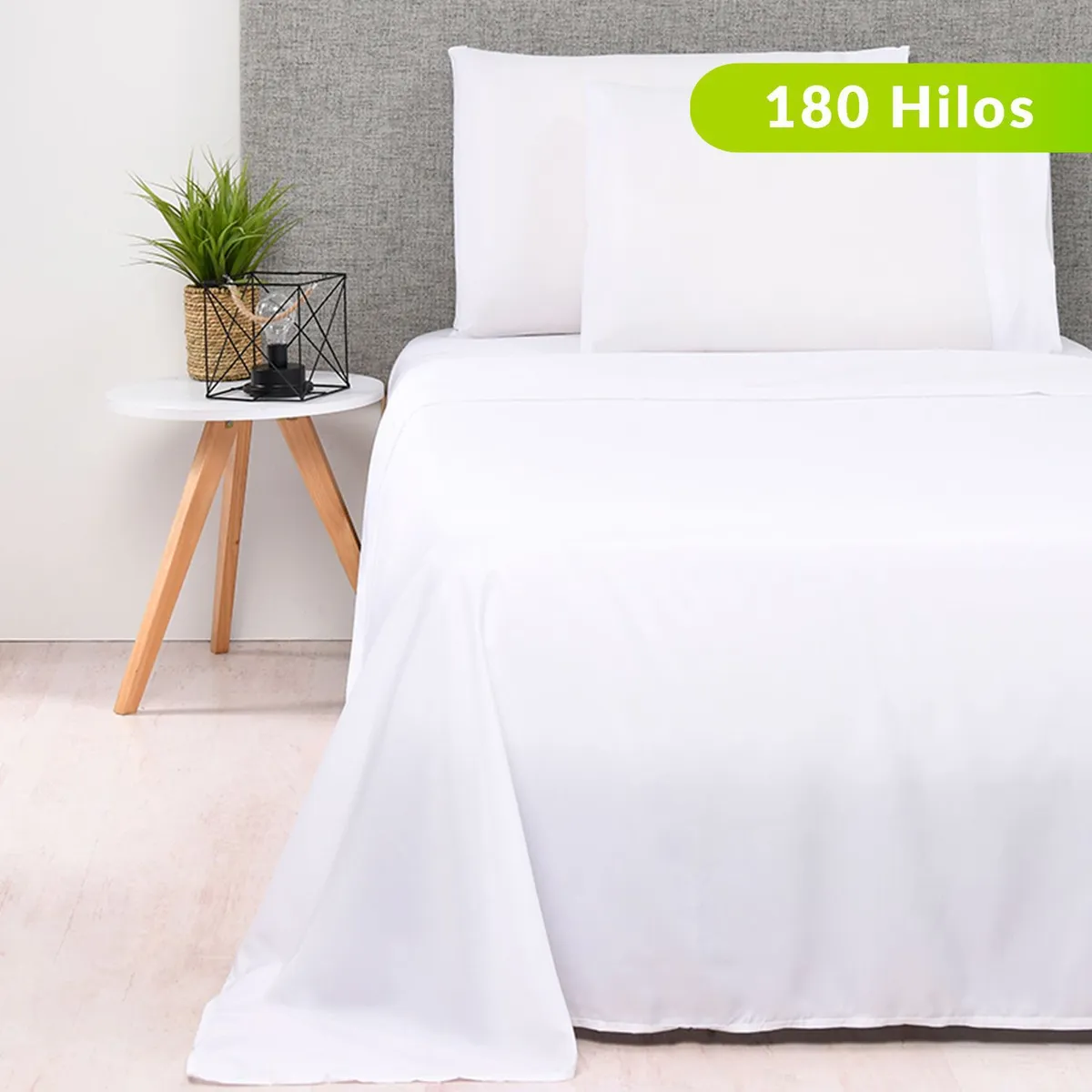 MICA - Juego de Sábanas Lisas 100% Algodón 180 Hilos Mica